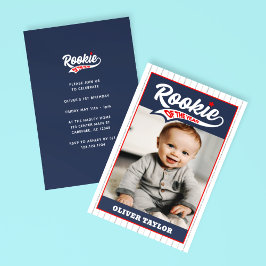 Invitación Fiesta de Rookie of the Year Photo Kid