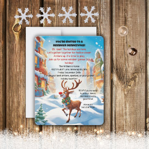 Invitación Fiesta de Rudolph