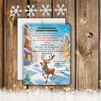 Invitación Fiesta de Rudolph