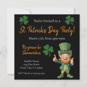 Invitación Fiesta de San Patricio-Leprechaun