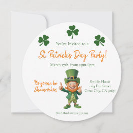 Invitación Fiesta de San Patricio-Leprechaun