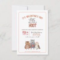 Fiesta de San Valentín con tema de búho