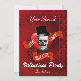 Invitación Fiesta de San Valentín gótico alternativo