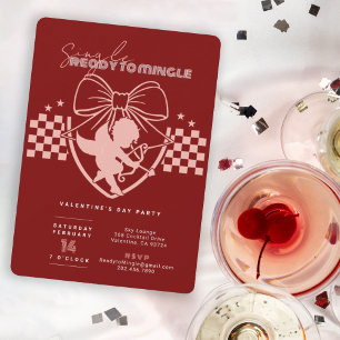 Invitación Fiesta de San Valentín para Solteros Red Cupid