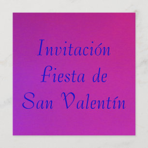 Invitación - Fiesta de San Valentín - Púrpura-Rosa