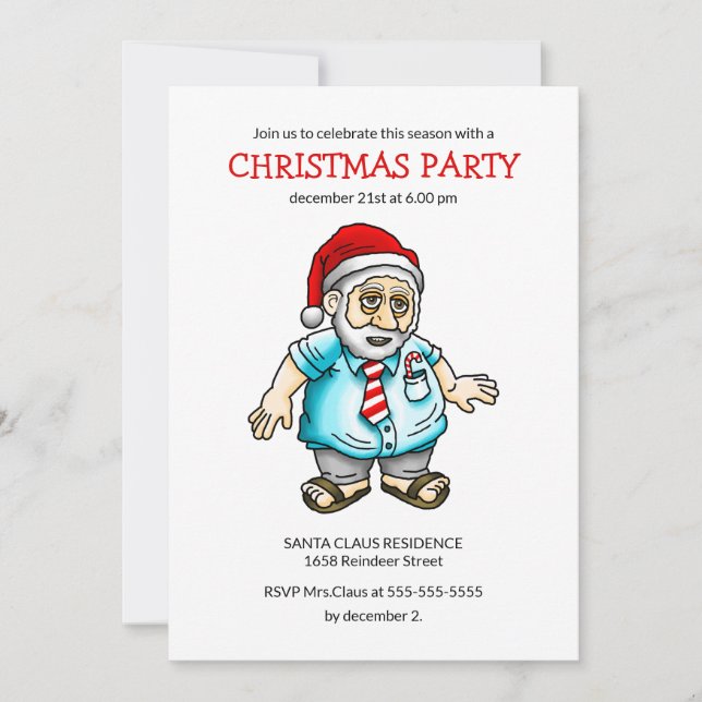 Invitación Fiesta de Sandalias de Santa Lucía (Anverso)
