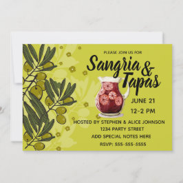 Invitación Fiesta de Sangria y Tapas