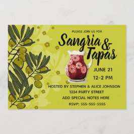 Invitación Fiesta de Sangria y Tapas