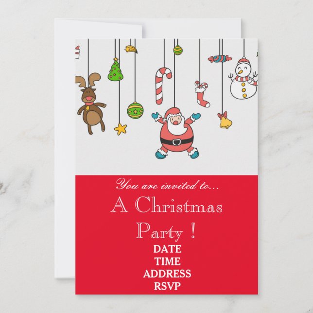 Invitación Fiesta de Santa Navidades de Navidades Cuitos (Anverso)