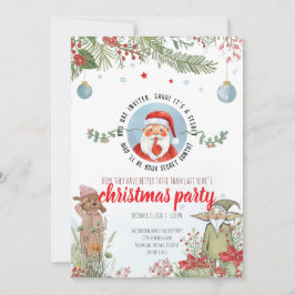 Invitación Fiesta de Santa Secreto – Diversión Navideña en el