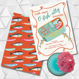 Invitación Fiesta de Sardina Funky Comprometido O-fish