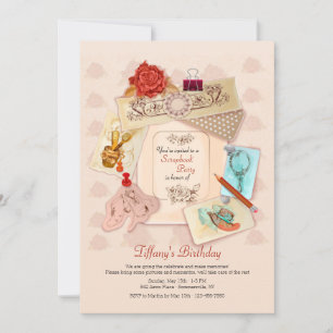 Invitación Fiesta de Scrapbooking