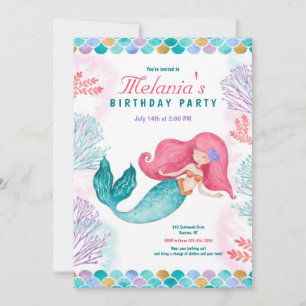 Invitación Fiesta de Sirena