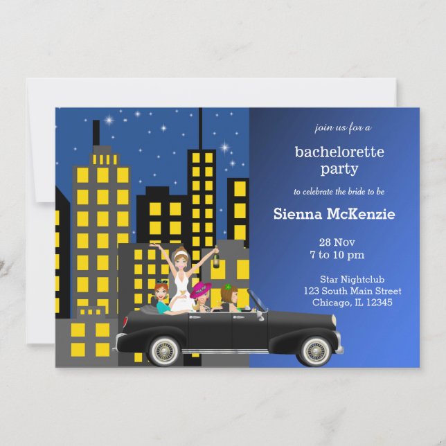 Invitación Fiesta de soltera (Anverso)