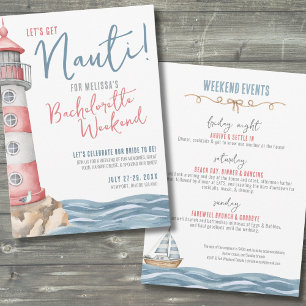 Invitación Fiesta de soltera de verano náutico