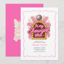 Fiesta de Soltera Era Showgirl Glam Rosa Brillante