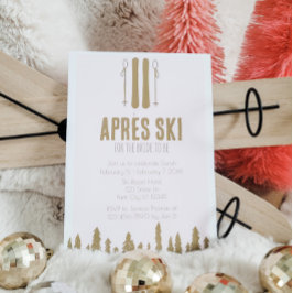 Invitación Fiesta de soltera sobre el tema del invierno en es