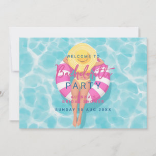 Invitación Fiesta de soltera Splash en la piscina Bridal