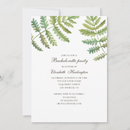 Invitación Fiesta de soltería de color marrón de madera de co