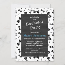 Fiesta de soltería de la bowtie negra