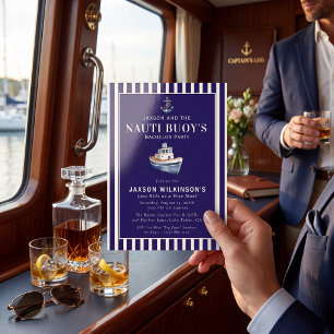 Invitación Fiesta de Soltero Nauti Buoy Ancla Náutica 