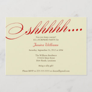 Invitación Fiesta de sorpresa