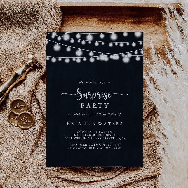 Invitación Fiesta de sorpresa de caligrafía rusa de cadenas (Subido por el creador)