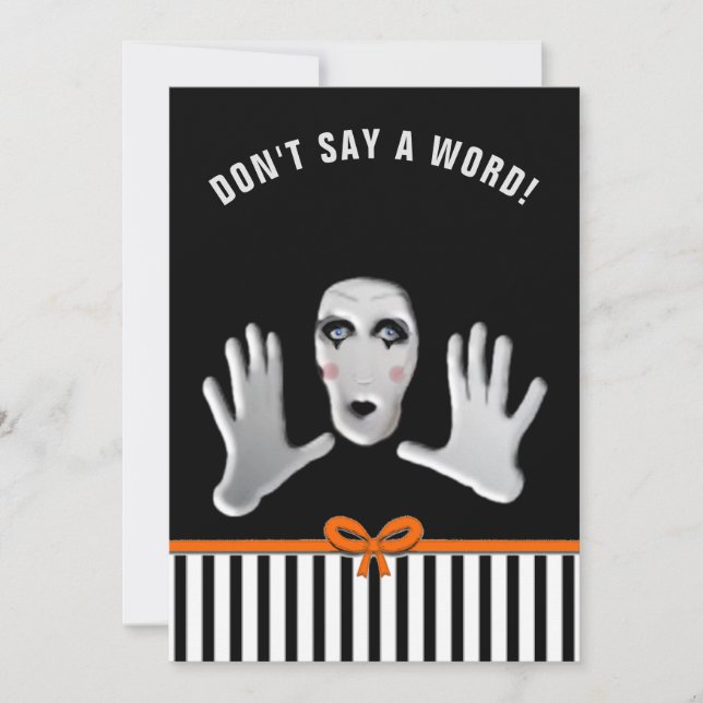 Invitación Fiesta de sorpresa de cumpleaños de Halloween (Anverso)