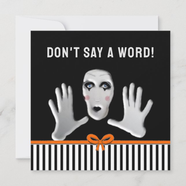 Invitación Fiesta de sorpresa de cumpleaños de octubre (Anverso)