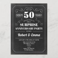 Fiesta de sorpresa del 50 aniversario - Pizarra