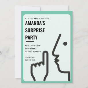 Invitación Fiesta de Sorpresa Personalizada ¿Puedes Guardar u