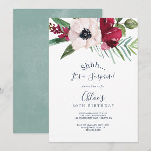 Invitación Fiesta de sorpresa por la brisa tropical