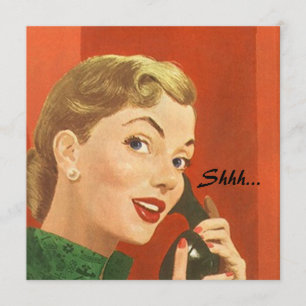 Invitación Fiesta de sorpresa retro para cuaesquiera