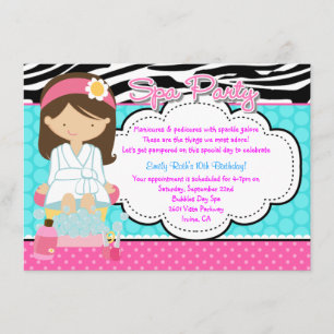 Invitación Fiesta de Spa