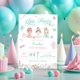 Invitación Fiesta de Spa Cumpleaños