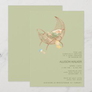 Invitación Fiesta de Sprinkle de Bebé Boho Neutral en Género