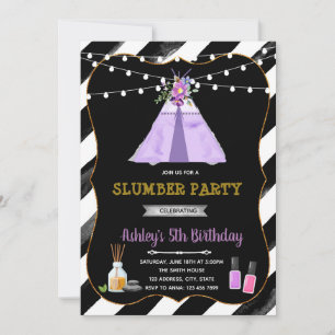 Invitación Fiesta de sueño chica