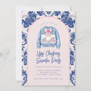Invitación Fiesta de suéter de Navidades feos y abuelillos