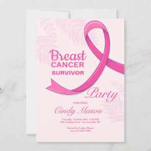 Invitación Fiesta de supervivientes de cáncer de mama