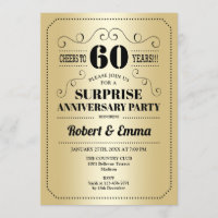 Fiesta de Surprise 60th Aniversario - Negro de Oro