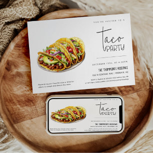 Invitación Fiesta de Tacos Fiesta de Tacos para Cualquier Oca