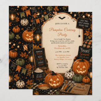 Invitación Fiesta de Tallado de Calabazas