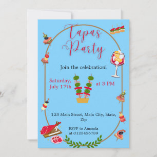 Invitación Fiesta de Tapas