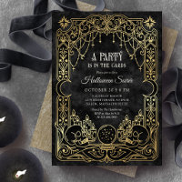 Fiesta de Tarot de Halloween Negro