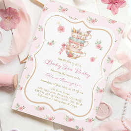 Invitación Fiesta de té Baby Shower