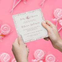Fiesta de té Baby Shower de Damask rosa francés vi