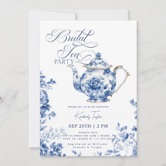 Invitación Fiesta de té de boda Chinoiserie Despedida de solt