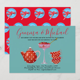 Invitación Fiesta de té de boda Retro Rockabilly años 50 Vint
