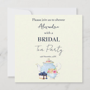 Invitación Fiesta de té de ducha de novia personalizado