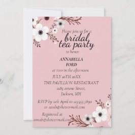 Invitación fiesta de té de novia